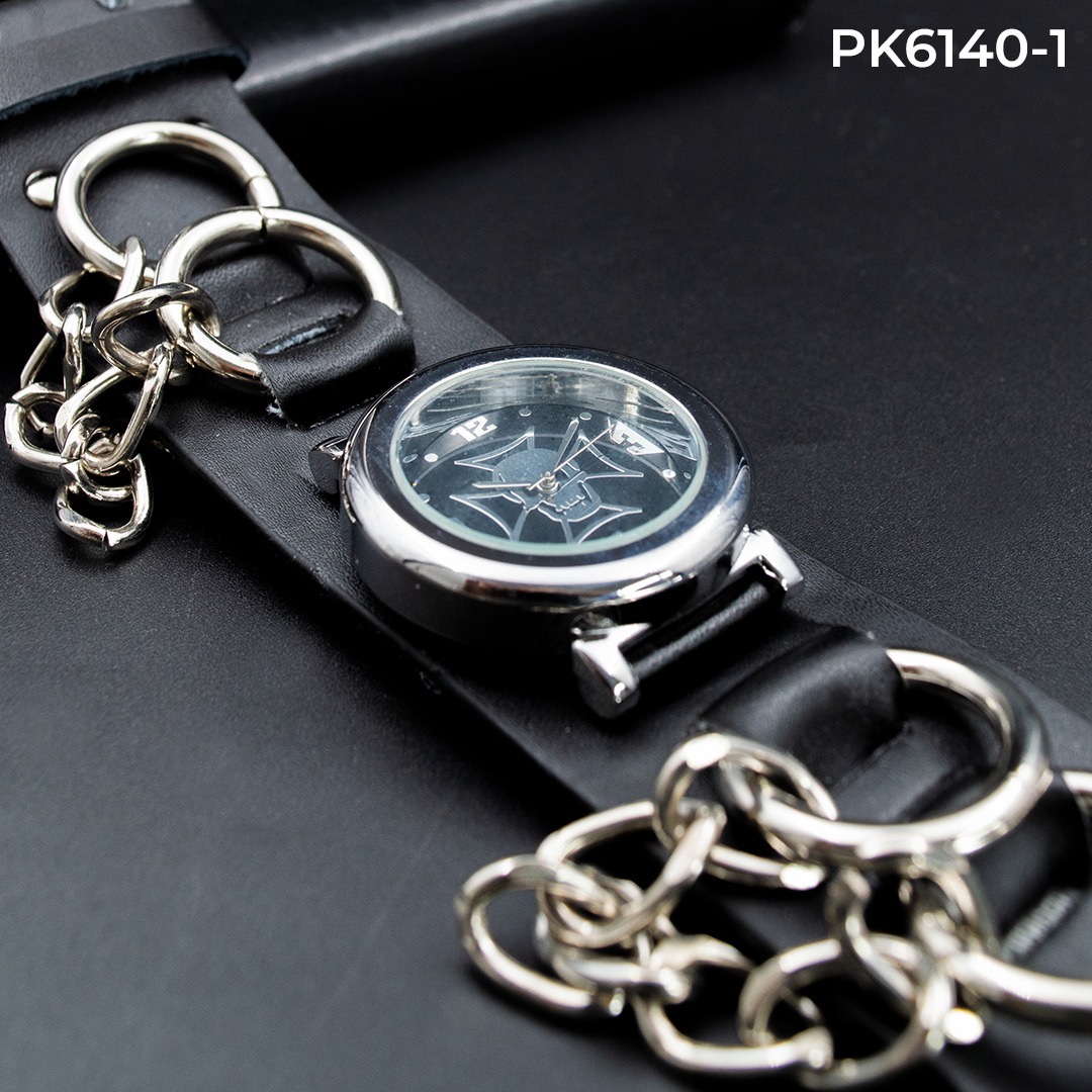 Miniatura 2 de PK6140-1 RELOJ AROS YCADENA CUERO UNISEX